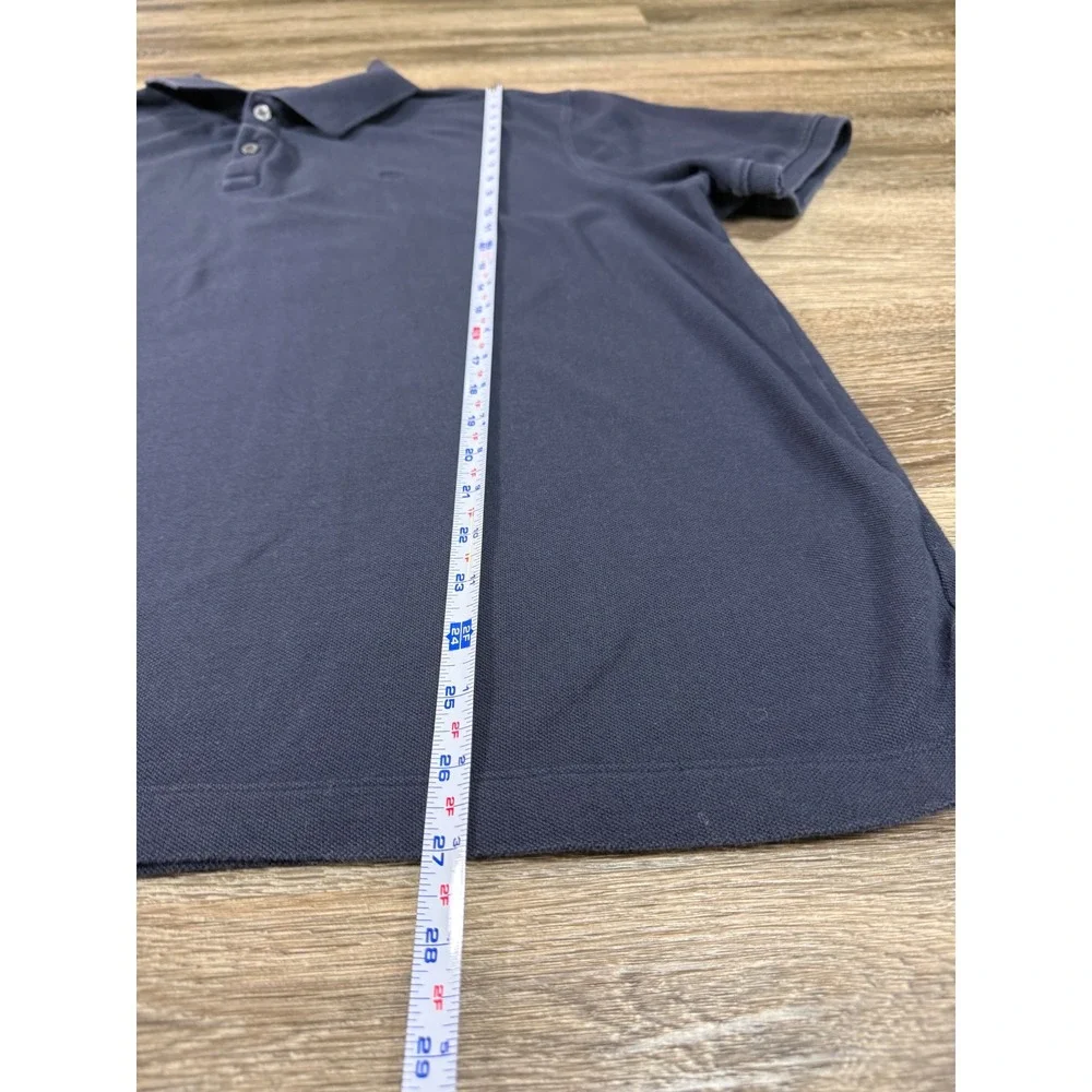 Banana Republic Mens XXL Monogram Pique‎ Polo Shirt Preppy Navy Blue